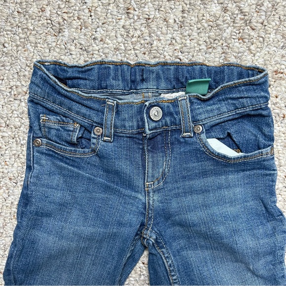 Sonoma Bootcut Jeans Girls Size 5 Medium Wash Blue Denim Adjustable Waist Pants - Picture 2 of 8